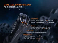 Fenix TK35R Rechargeable Tactical Flashlight 5800 Lumens