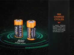 Fenix ARB-L16-800UP USB Type-C Rechargeable 16340 Li-ion Battery – 800mAh 3.6V